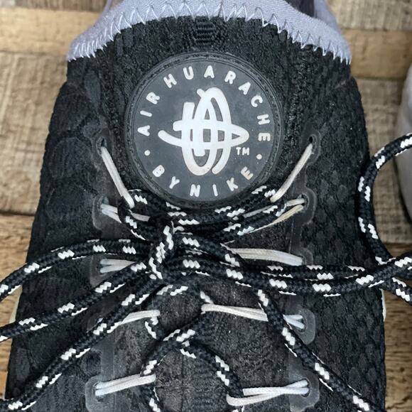 Nike Air Huarache Run Ultra Running Shoes Black Gray Size 7.5 - Picture 4 of 11